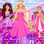 Barbie Princesses Dress Up