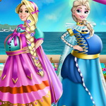 Elsa And Rapunzel Pregnant Costumes