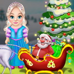 Little Elsa Clean Christmas Carriage