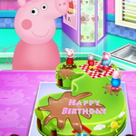 Peppa Pig Birthday Cake Cooking