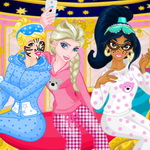 Princesses Pajama Party Funny Faces